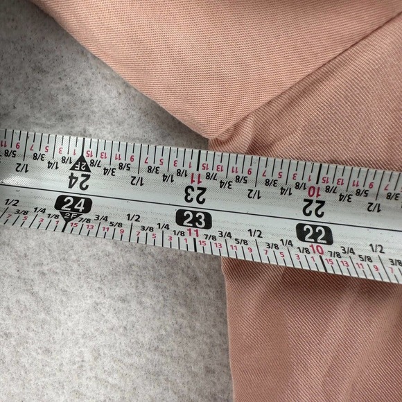 Chicos Button Shirt Womens 2 (US Large) Blush Pink Roll Tab Sleeves - Picture 13 of 15